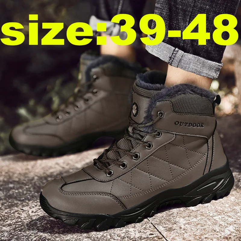 Hiking shoes Fur warm climbing trekking tactical boots zapatillas hombre climbing sneakers men Force waterproof camping Training