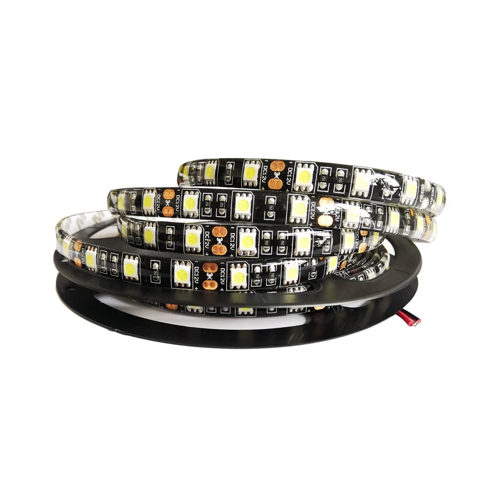 Светодиодная лента 5050 RGB огни DC12V гибкое домашнее украшение освещение водонепроницаемое светодиодное освещение RGB/белый/теплый белый/синий/зеленый/красный/желтый