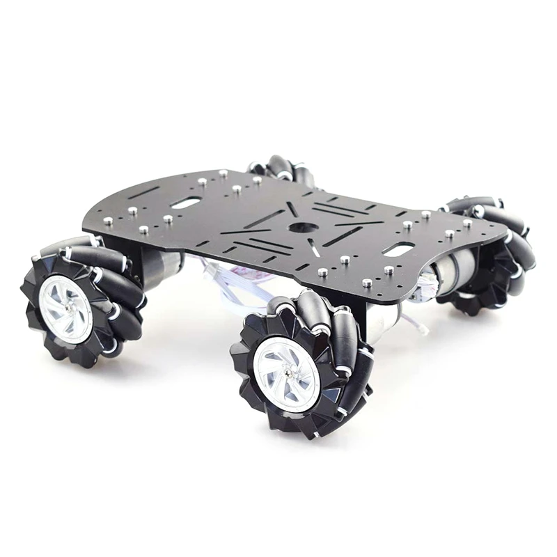 Комплект шасси для автомобиля Mecanum Wheel Robot с двигателем кодировщика 12 В Arduino Raspberry Pi