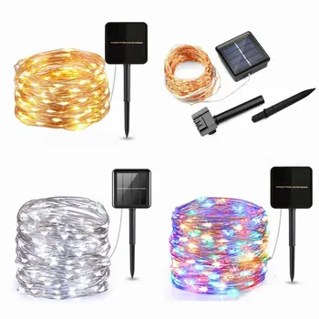 Led Outdoor Solar String Lights Fairy Garland Home Nieuwe Jaar Kerst Wedding Party Decoratie Aangedreven Door Zonne Lamp 10M 20M