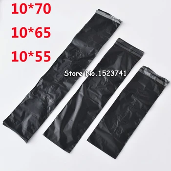 

100pcs Long Black Poly Mailing Adhesive Envelope Bags Shipping Packaging Bags Plastic Mailer Pink Wedding Gift Package Bags