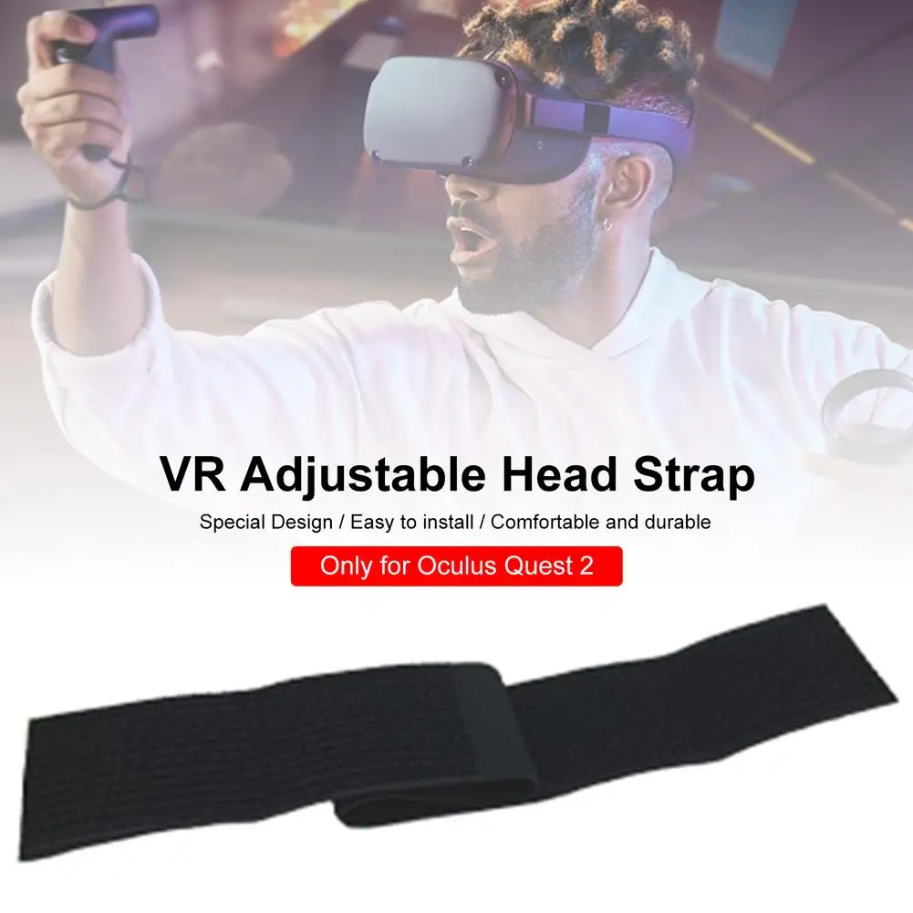 Bajo costo Correa de cabeza para auriculares de juegos Oculus Quest 2 VR, accesorios de correa de mechones de cabeza ajustable RLwqe6jdE0Z