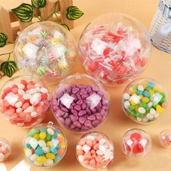 

Decoration Fillable Baubles Wedding Christmas Clear 1/5/10/pcs Plastic Favours Balls Round
