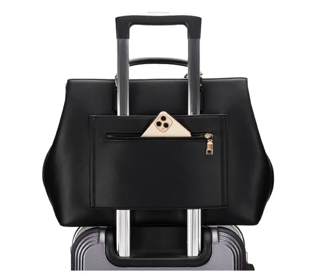 다목적 디자인과 고품질 PU 가죽으로 제작된 Kinmac 브랜드의 여성용 핸드백 메신저 노트북 가방 13.3인치