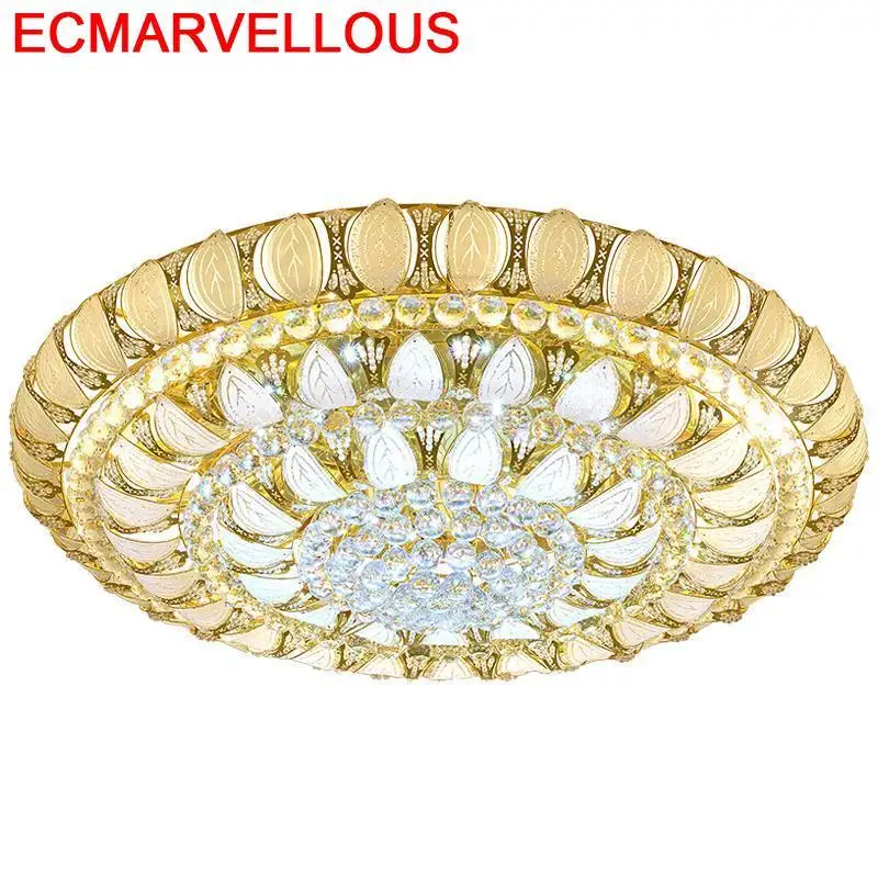 Потолочный светильник лампа с плафоном Decor Sufitowa Crystal LED Plafondlamp Luminaria De Teto Lampara Techo