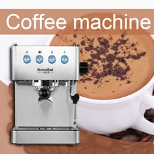 Маленькая многофункциональная Эспрессо-машина, бытовая полуавтоматическая ручная шлифовальная кофемашина, машина для молочной пены