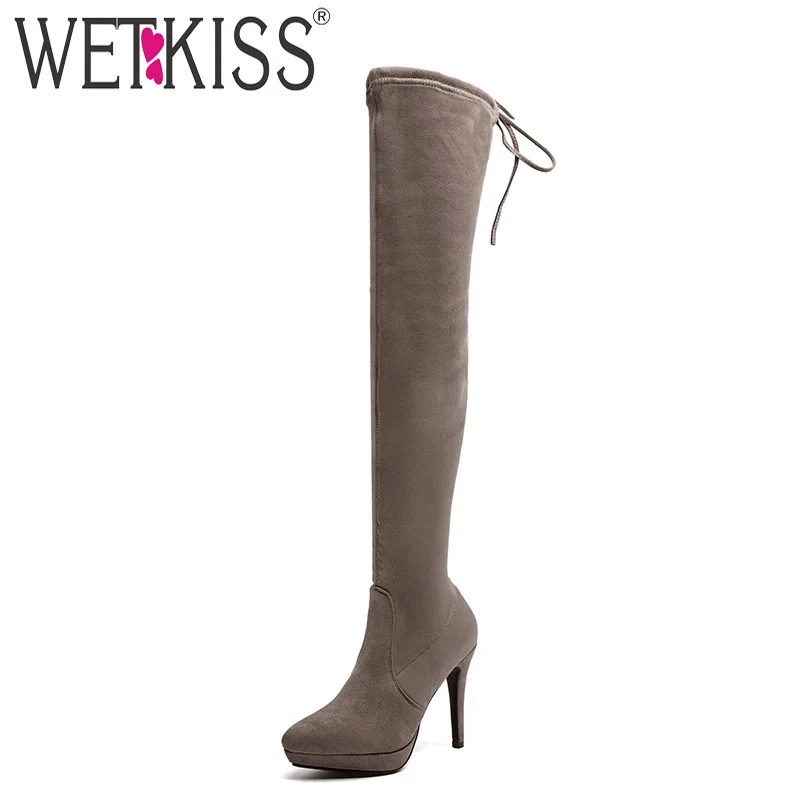 ladies tan knee boots