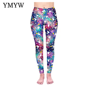 

YMYW High Elasticity Casual Sexy & Club Alpaca Printed Sport Leggings Women Workout Ankle-length Thin Slim легенсы для фитнеса