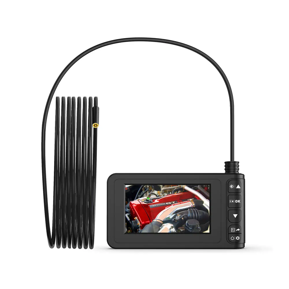 Portable Ear Spoon Borescope Handheld Endoscope Inspection Camera Photos ABS Inskam129 8mm Real-Time Video Microscope