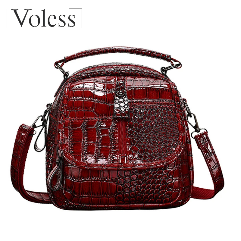 

Small Backpack for Women 2019 Crocodile Print Backpack Quality Casual Backpack for Female Ladies Shoulder Bag Rucksack for Girls