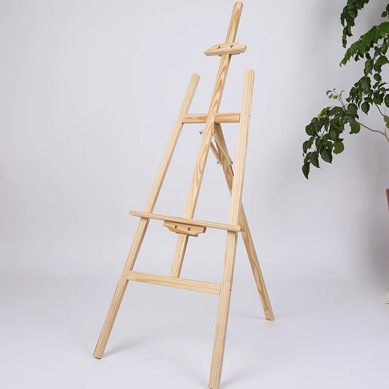 

Manufacturers Direct Selling Yellow Pine Wooden Easel Solid Wood Sketch Easel Wooden Easel Advertising Poster Adjustable Display