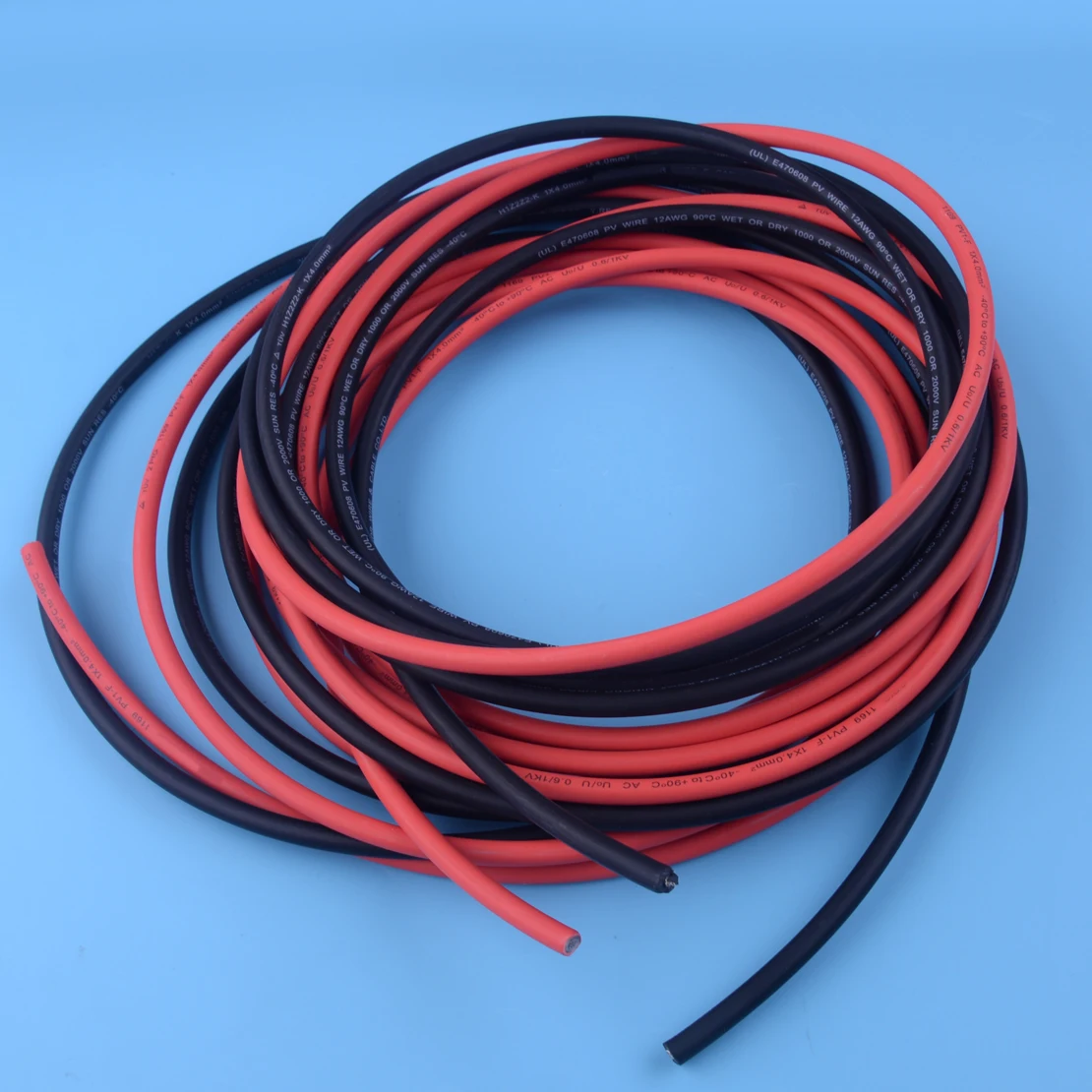 

LETAOSK 1 Pair 5M High Quality Solar Panel Extension Cable Wire MC4 Connector 12 AWG 32.8 ft
