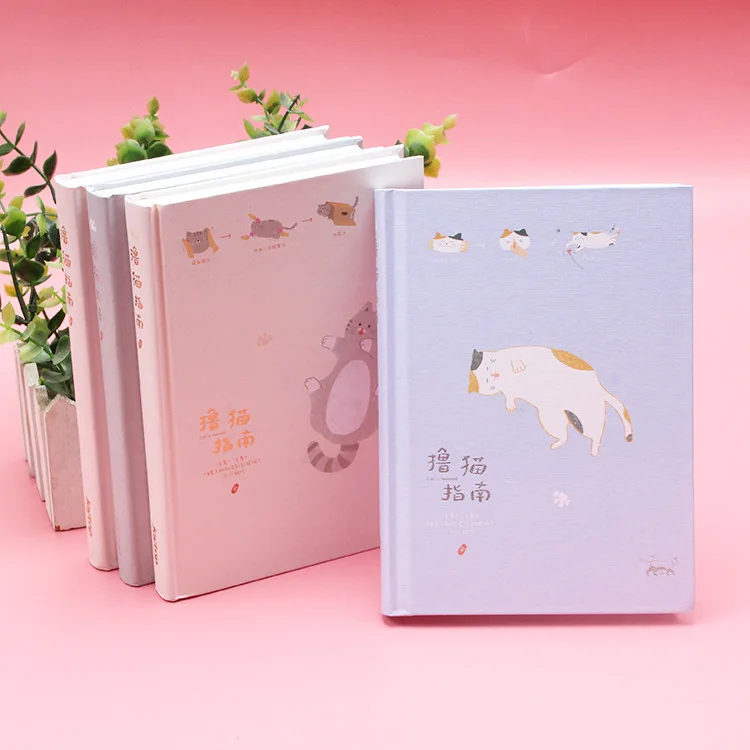 Фортуна канцелярские товары мультфильм кошка ноутбук A5 хипстер обложка ноутбук полноцветные страницы тетрадь для студентов