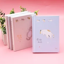 Фортуна канцелярские товары мультфильм кошка ноутбук A5 хипстер обложка ноутбук полноцветные страницы тетрадь для студентов