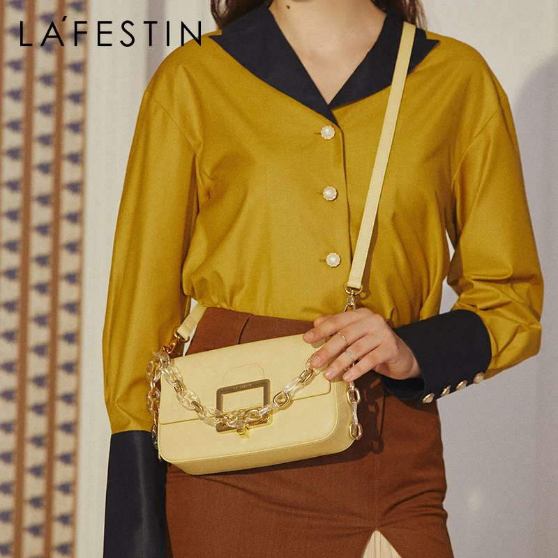 LA FESTIN 2020 new small ck acrylic chain hand carry female bag shoulder messenger square bag female tideluxury luxury designer