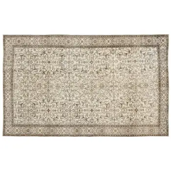 

Handmade Beige Vintage English English Area Rug 175x283 Cm-5'9''X9'3''