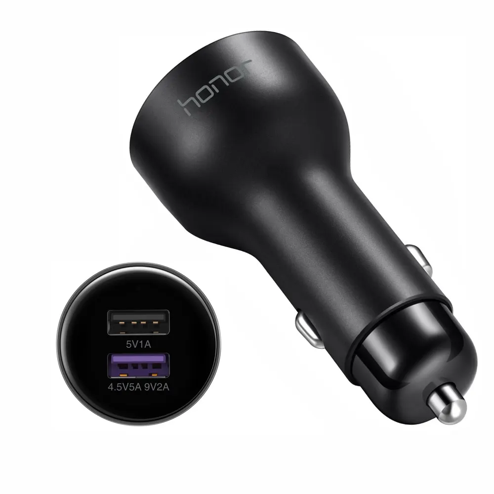 Honor автомобильное быстрое зарядное устройство 2 USB Supercharge 9V2A usb type C кабель M5 Pro Lite Nova 2 s 3 4 3e 4e Honor 8 9 V8 V9 Note8 - Тип штекера: SuperCharge 4.5V5A