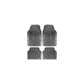 

Set 4 carpeting universal rubber aluminum carbon for car