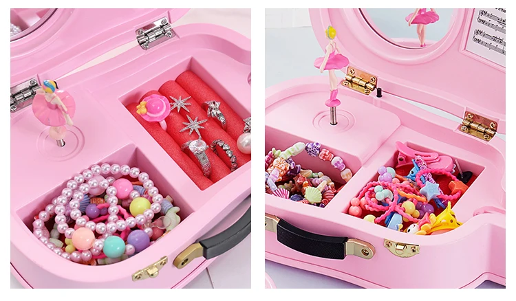 Creative Rotating Dance Children'S Music Box Jewelry Box Guitar