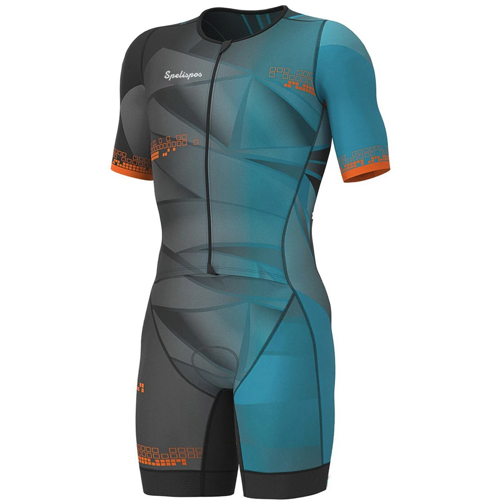 ProTeamCyclingTriathlonSkinsuitAeroBikeClothesShortSleeve