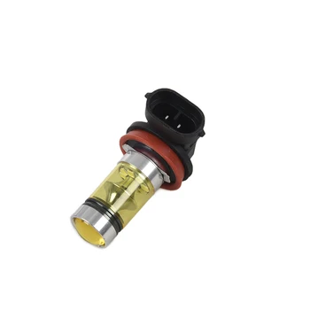 

1pair 9006 100W LED 2323 Projector Fog Driving Light Bulbs yellow