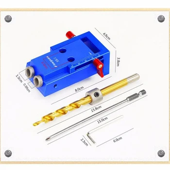 

Pocket Hole Jig Kit System Slant-hole Device Locking Clamp Pliers For Wood Working