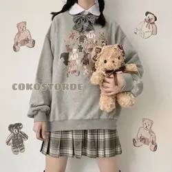 bear tartan fleece hoodie