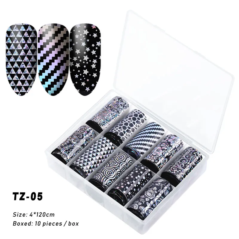 Не липкие Звездные наклейки для дизайна ногтей красивое украшение ногтей 30 стилей цветной цветок леопард Pattem дизайн ногтей Фольга художественные наклейки - Цвет: LTZ05