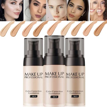 

40ML Long Lasting Face Foundation Base Makeup Waterproof Matte Mineral Foundation Cream Full Whitening Color Correction TSLM2