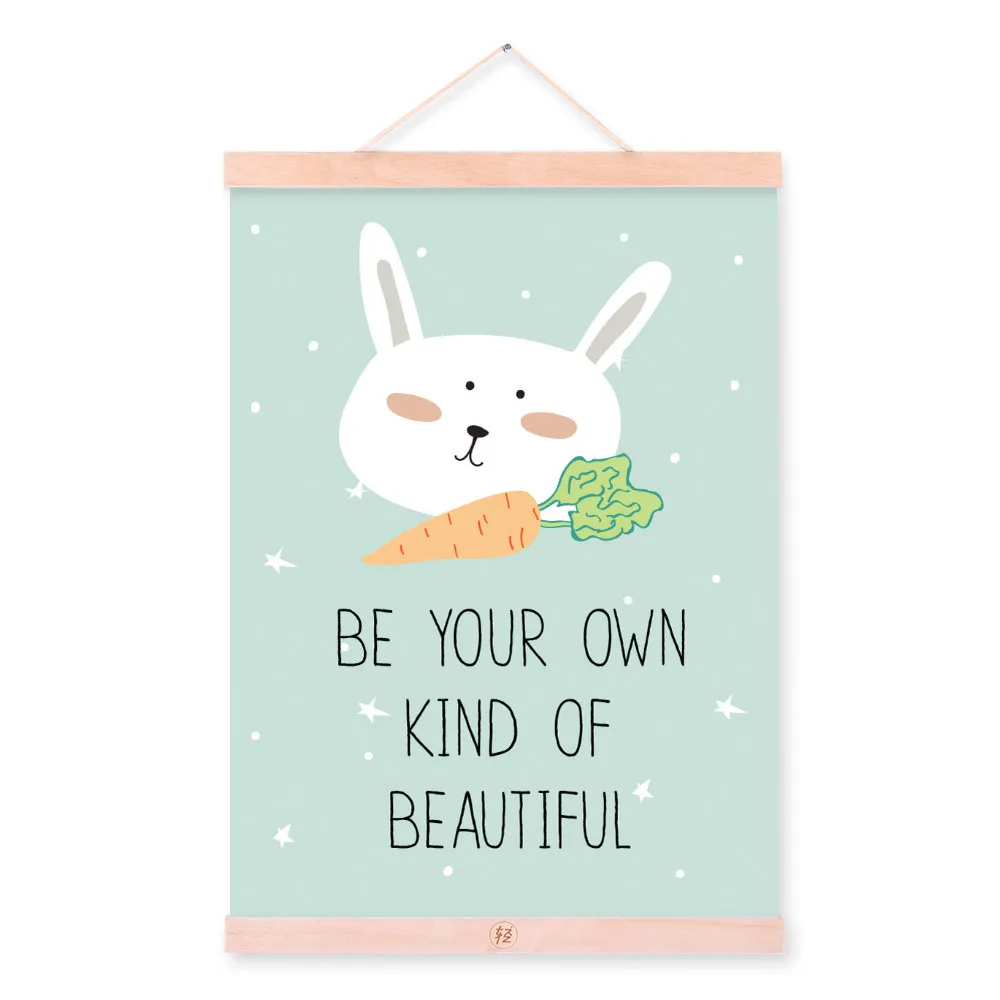 

Mild Art Color Lettered Animal Dogs And Cats Solid Wood gua zhou hua CHILDREN'S Room Bedroom Decoration Scroll Painting a Genera