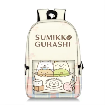 

Sumikko Gurashi Printing Backpack Women Cute Backpack Kawaii School Backpack Nylon Candy Color Cartoon Travel Mochila Feminina