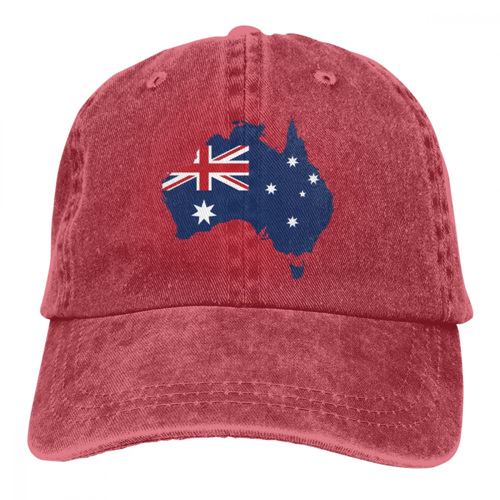 Австралия Прайд Casquette в винтажном стиле, ретро-стиль, Aussie, карта, флаг, Австралия горд, aussie, aussie Pride, proud aussie