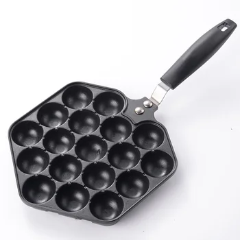 

Cooking Tool 18 Holes Durable Kitchen Tools Anti Scalding Takoyaki Pan Easy Clean Non Stick BBQ Accessory Baking Mold Restaurant
