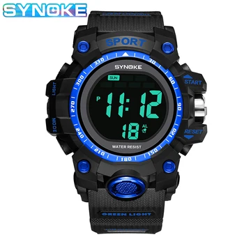 

SYNOKE Men's Sports Watches Fashion LED Digital Military Watch Man Outdoor Sport Waterproof Clock Mens NEW Relogio Masculino
