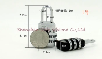 

200pcs/lot 3 Dials Resettable Combination Password Lock Safe Door Locker Pad Lock Padlock For Travel Luggage Suitcase