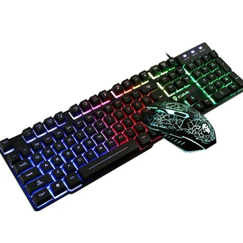 

Gaming Keyboard Colorful Backlight Keyboard Multiple Buttons Mouse & Pad Kit Multiple Silent Gaming Mouse Set For PC Laptop