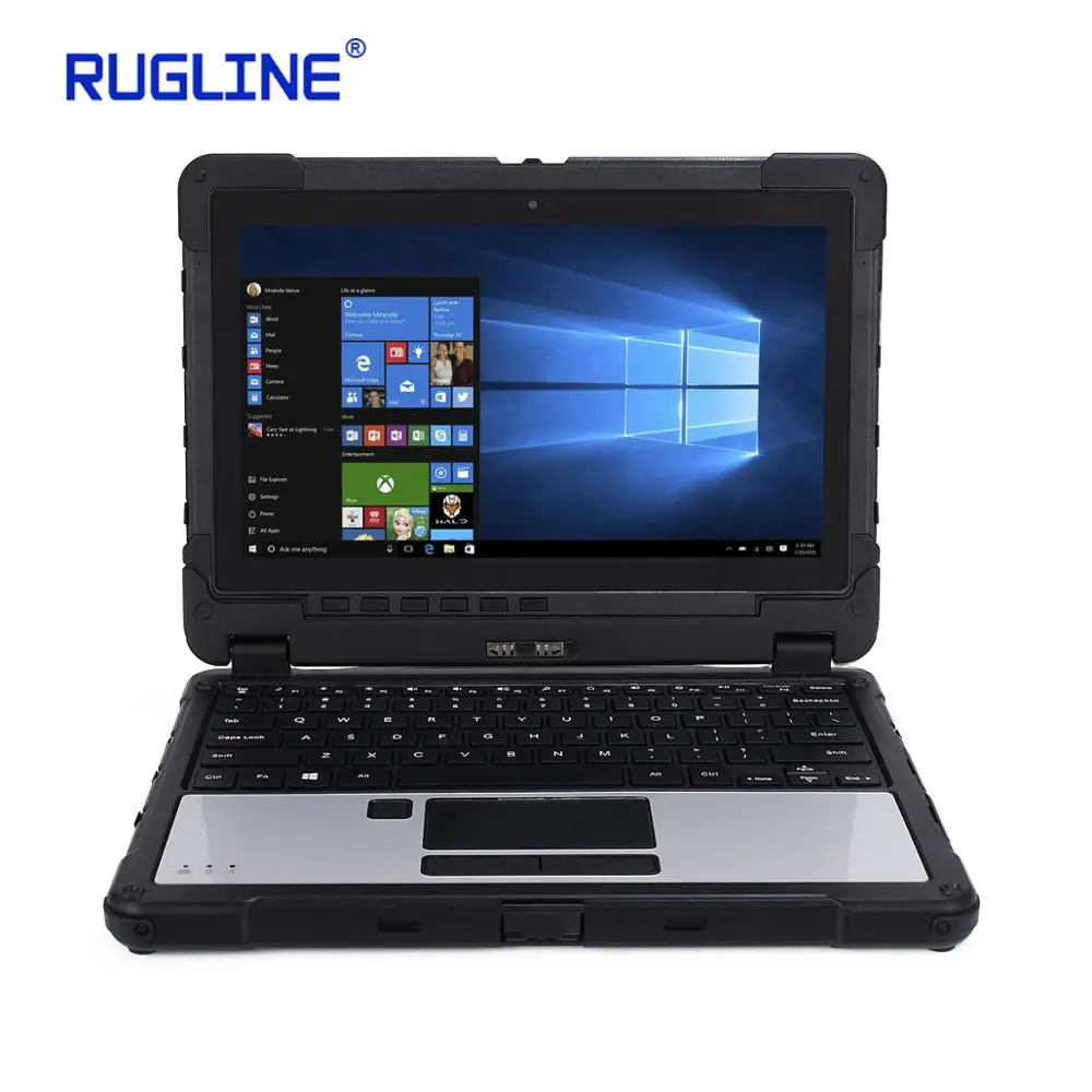  Rugged Notebook Waterproof Laptop Computer Military Tablet PC Windows 10 Home 11.6