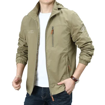 

Vintage Windbreaker Jacket Men for Fishing Mens Jackets and Coats Army Chamarras Para Hombre Mens Fashion Street Wear 6XL HH50JK