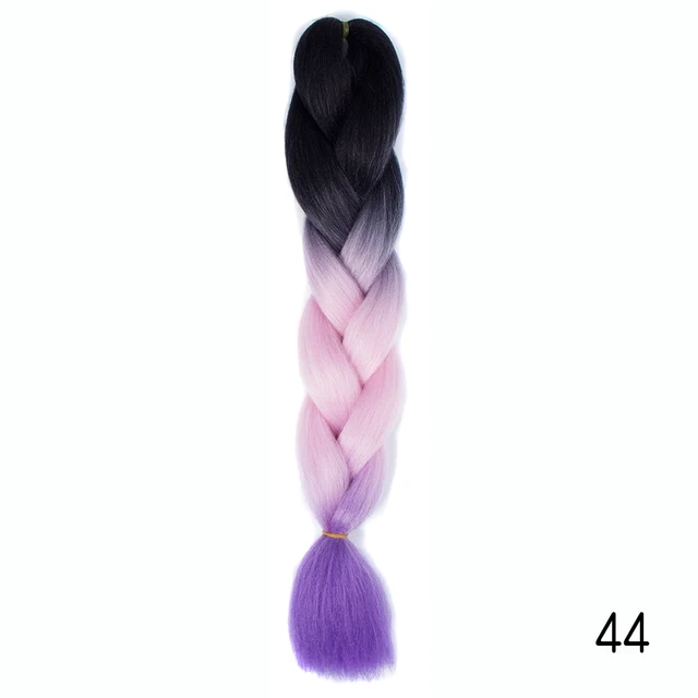 YXHAIR 100g 48 Inch Synthetic Jumbo Box Braids Expression Crochet Hair Extension for Women Pre Stretched Yaki Ombre C3