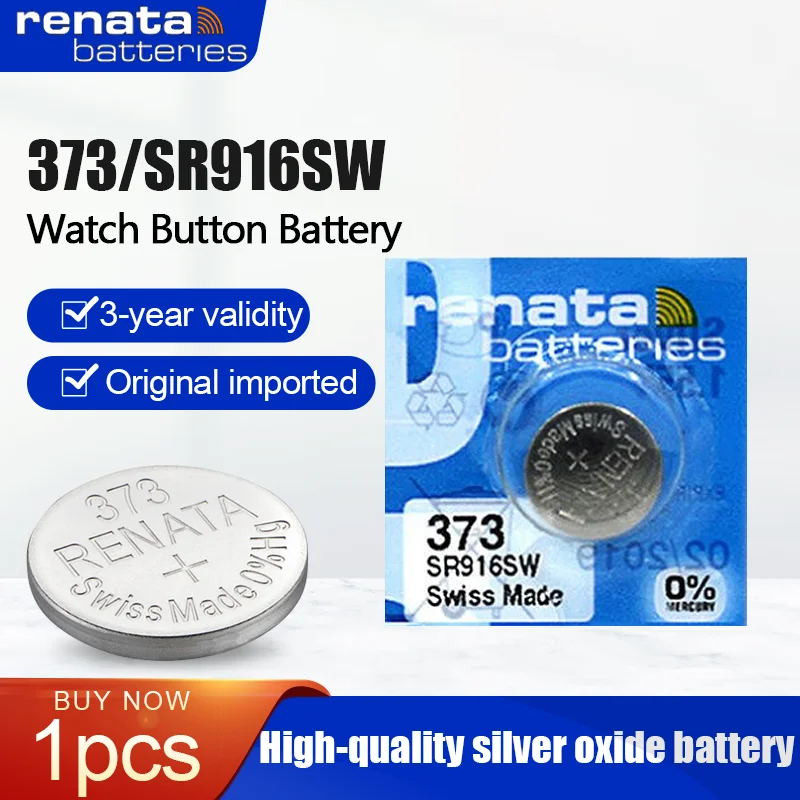 1 шт. Оригинальный Renata 373 SR916SW 916 LR916 SR68 55 в серебряный оксид часы аккумулятор пульт