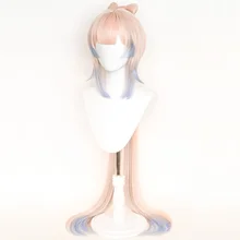 Genshin – perruque de Cosplay, résistante à la chaleur, couleur mixte dégradée, Costume de carnaval, accessoires de Cosplay 