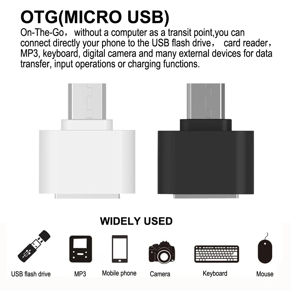 PHOMAX Micro USBadapter 3 Пакет Мини OTG адаптер для мобильного телефона планшет кардридер для флэш-мыши Клавиатура расширители конвертер