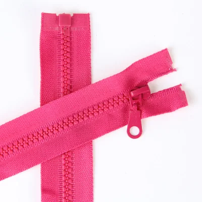 hot pink 5 шт. 5# молнии один ползунки открытый конец 70 см Смола молния для шитья одежды пуховик DIY молнии ремесло портной инструменты ZK557 - Цвет: hot pink