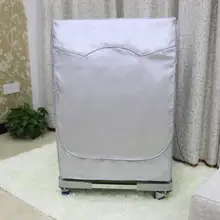 Покрытая Серебром Ткань Оксфорд пылезащитный чехол Стиральная машина сушилка крышка водонепроницаемый солнцезащитный чехол от пыли