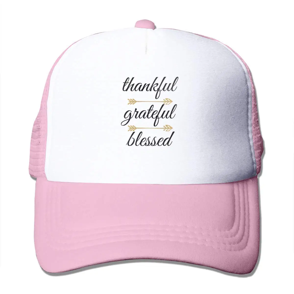 Сетчатая Бейсболка унисекс с надписью Thankful Grateful Blessed
