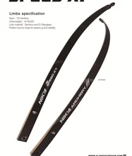 

1 pair of new product twist piece X1 bow and arrow 68 bow piece recurve bow 26-32 pounds