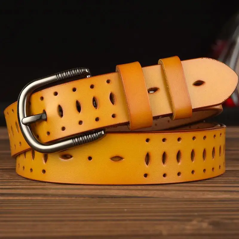 

Belts For Women 2020 new pure cowhide fashion belt classic comfortable all-match decorative belt student jeans Cintura Donna