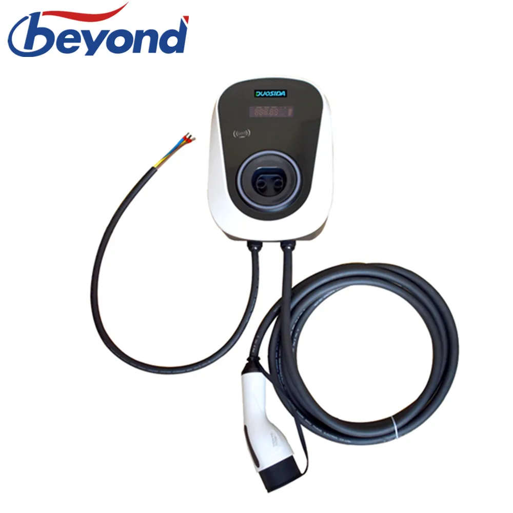 SAE J1772 Plug Smart Home EV Charging Station 32Amp 7.2KW 220V Electric Vehicle Charger Point Type 1 Type 2 EVSE Wallbox SAE J1772 Plug Smart Home EV Charging Station 32Amp 7.2KW 220V Electric Vehicle Charger Point Type 1 Type 2 EVSE Wallbox