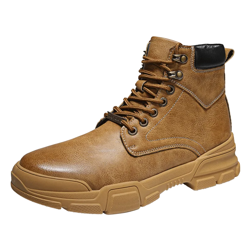 Мужская обувь; Модные Ботинки Martin для отдыха в британском стиле; botas hombre; мягкие удобные износостойкие мужские ботинки на шнуровке; AODLEE - Цвет: Brown