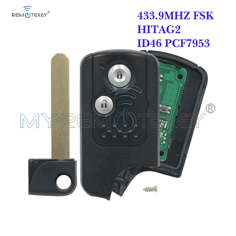 Remtekey 72147-TOA-J51 Smart Key 2 Button 434Mhz With ID46 Chip For Honda CR-V CRV 2013 2014 2015 2016